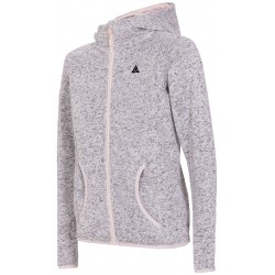 WOMEN'S FLEECE HOODIE LIGHT GRAY