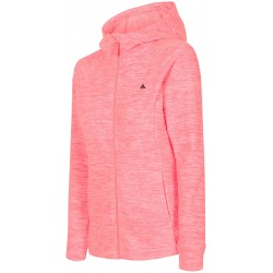 WOMEN'S FLEECE HOODIE SALMON PINK MELANGE