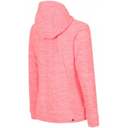 WOMEN'S FLEECE HOODIE SALMON PINK MELANGE