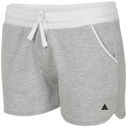 WOMEN'S KNIT SHORTS LIGHT GRAY